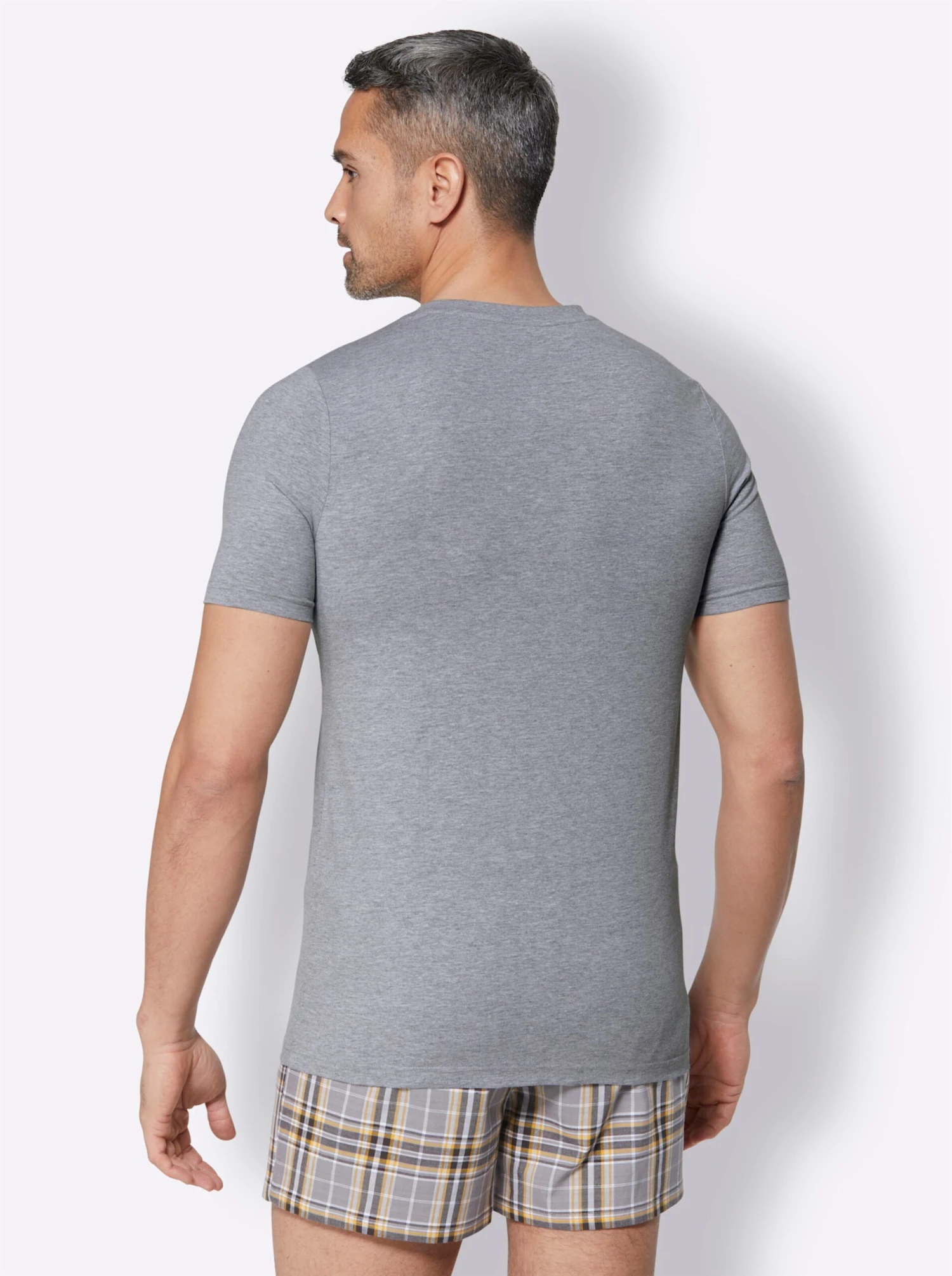 Shirt - Schwarz + Grau-meliert – Bild 3