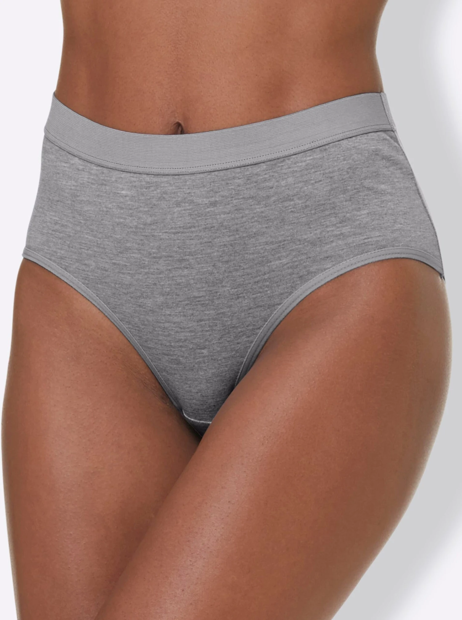 Hüftslip - 2x Uni + 2x Geringelt – Bild 2