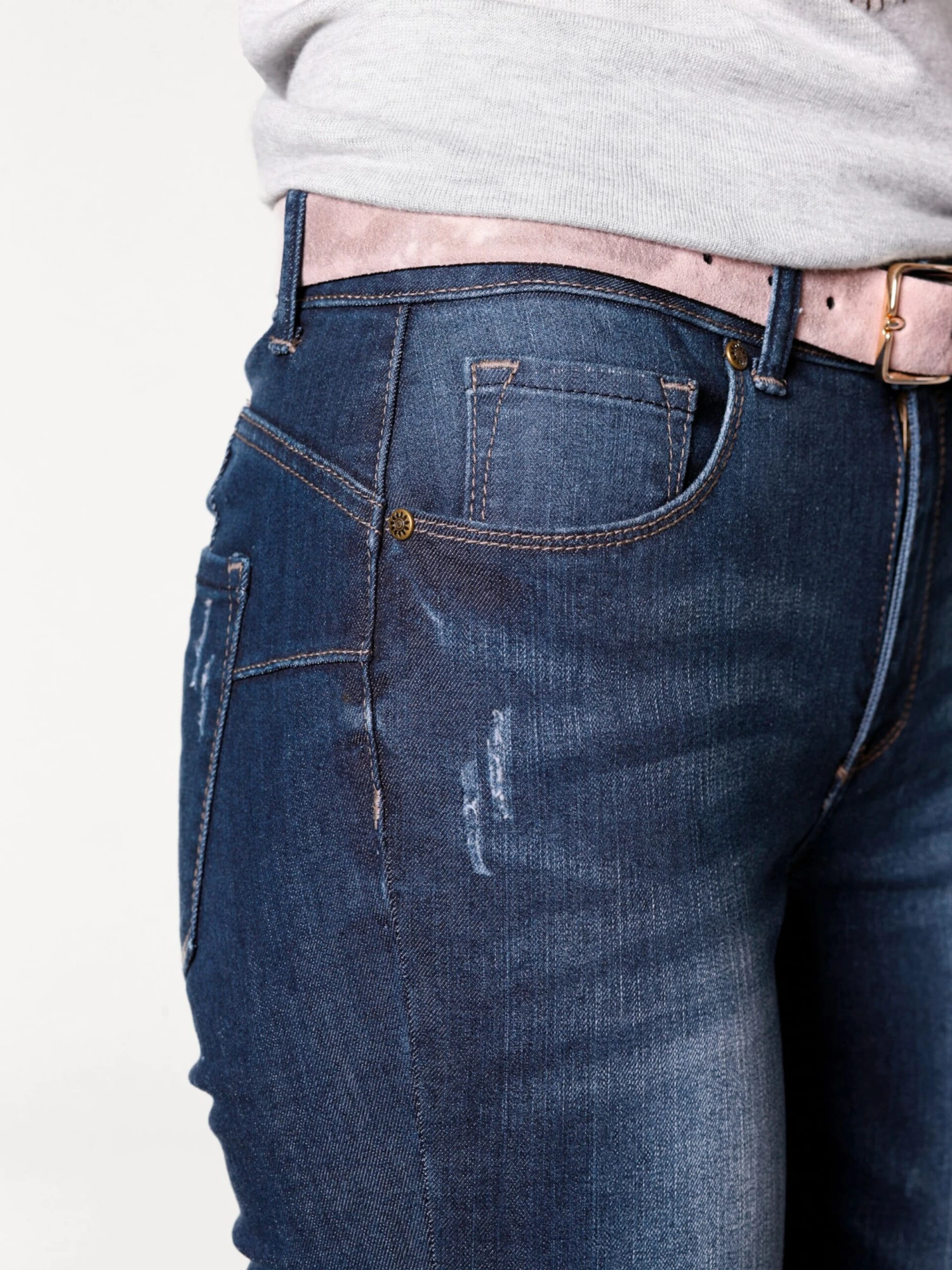 Heine Bauchweg-Jeans - Dark Denim – Bild 5