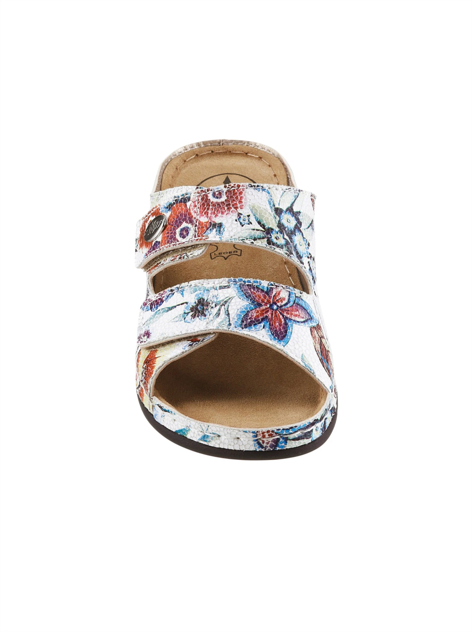 Pantolette - Weiß-geblümt – Bild 2