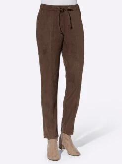 Lederimitathose - Schoko