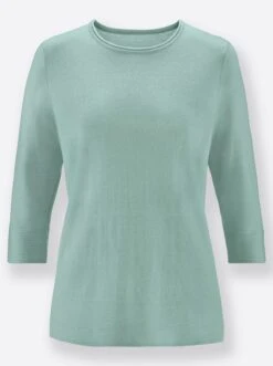 Wollpullover - Wintertürkis