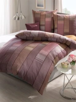 Bettwäsche - Bordeaux-gemustert