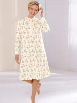 Nachthemd - Champagner-bedruckt