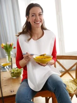 Speiseschürze - Weiß