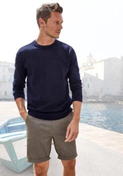 H.I.S Rundhalspullover - Navy