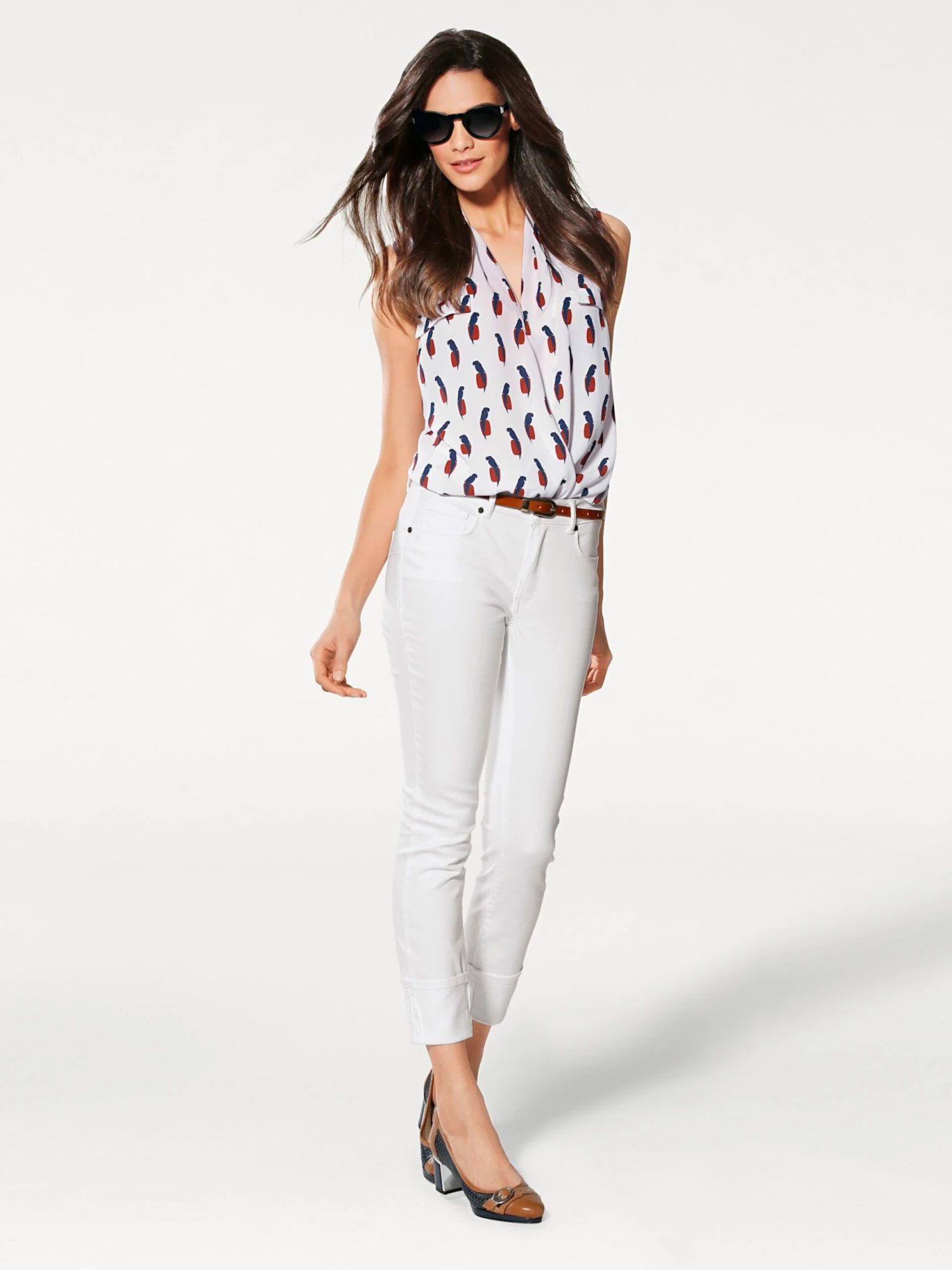 Heine Bauchweg-Jeans - Weiß – Bild 4