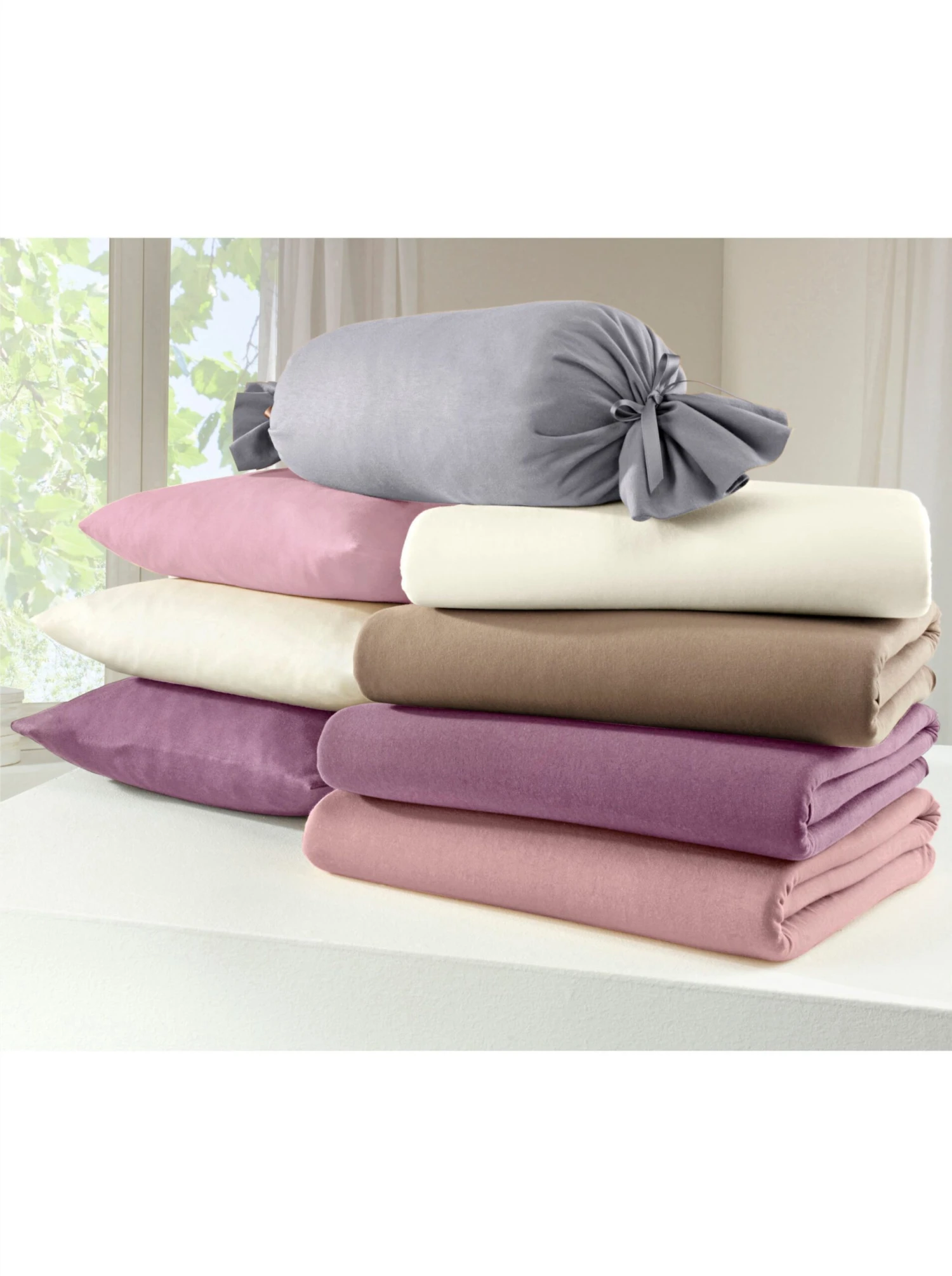 Spannbetttuch - Rosé – Bild 2