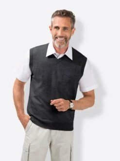 Pullunder - Anthrazit-meliert