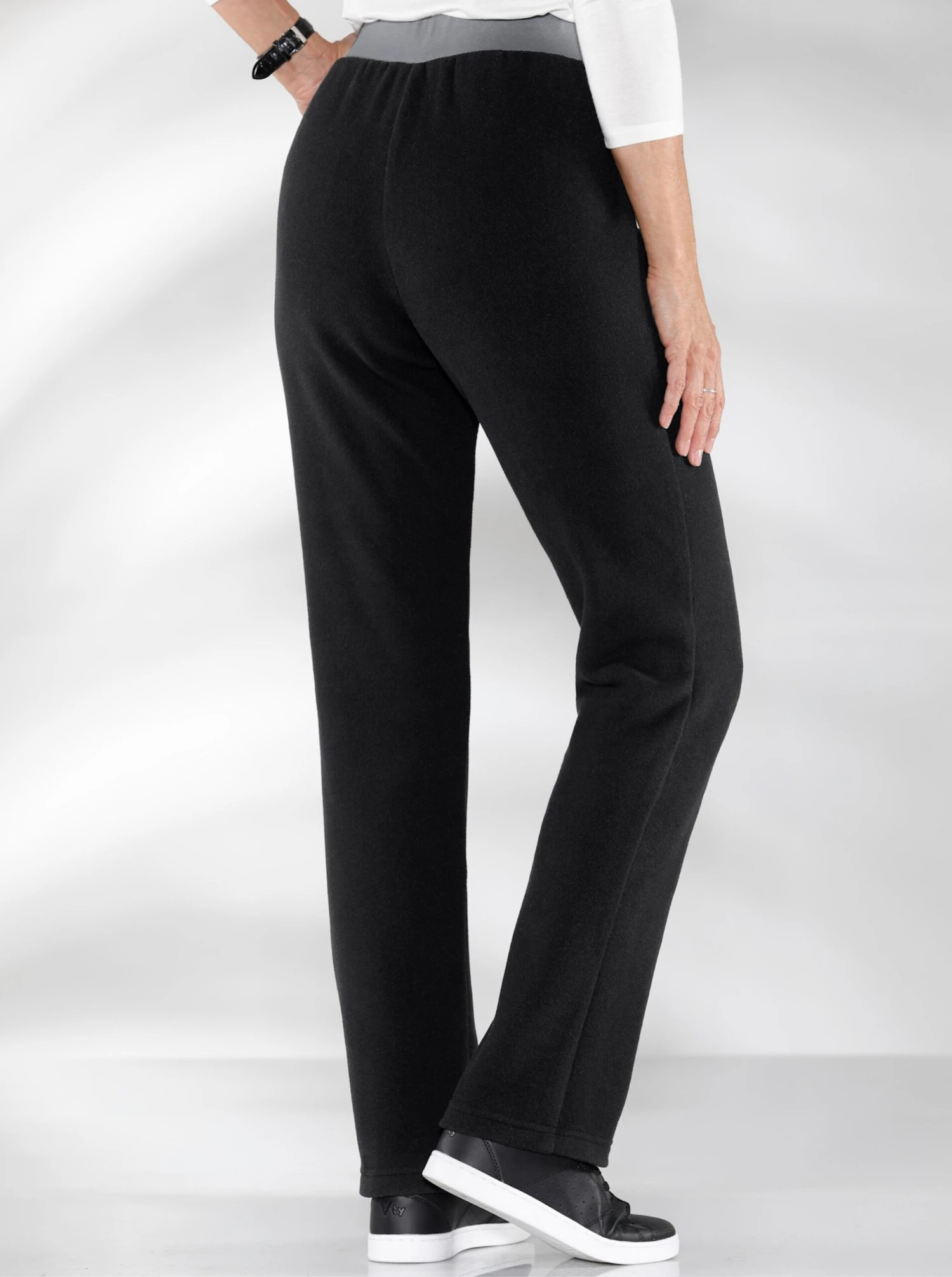 Fleecehose - Schwarz – Bild 3