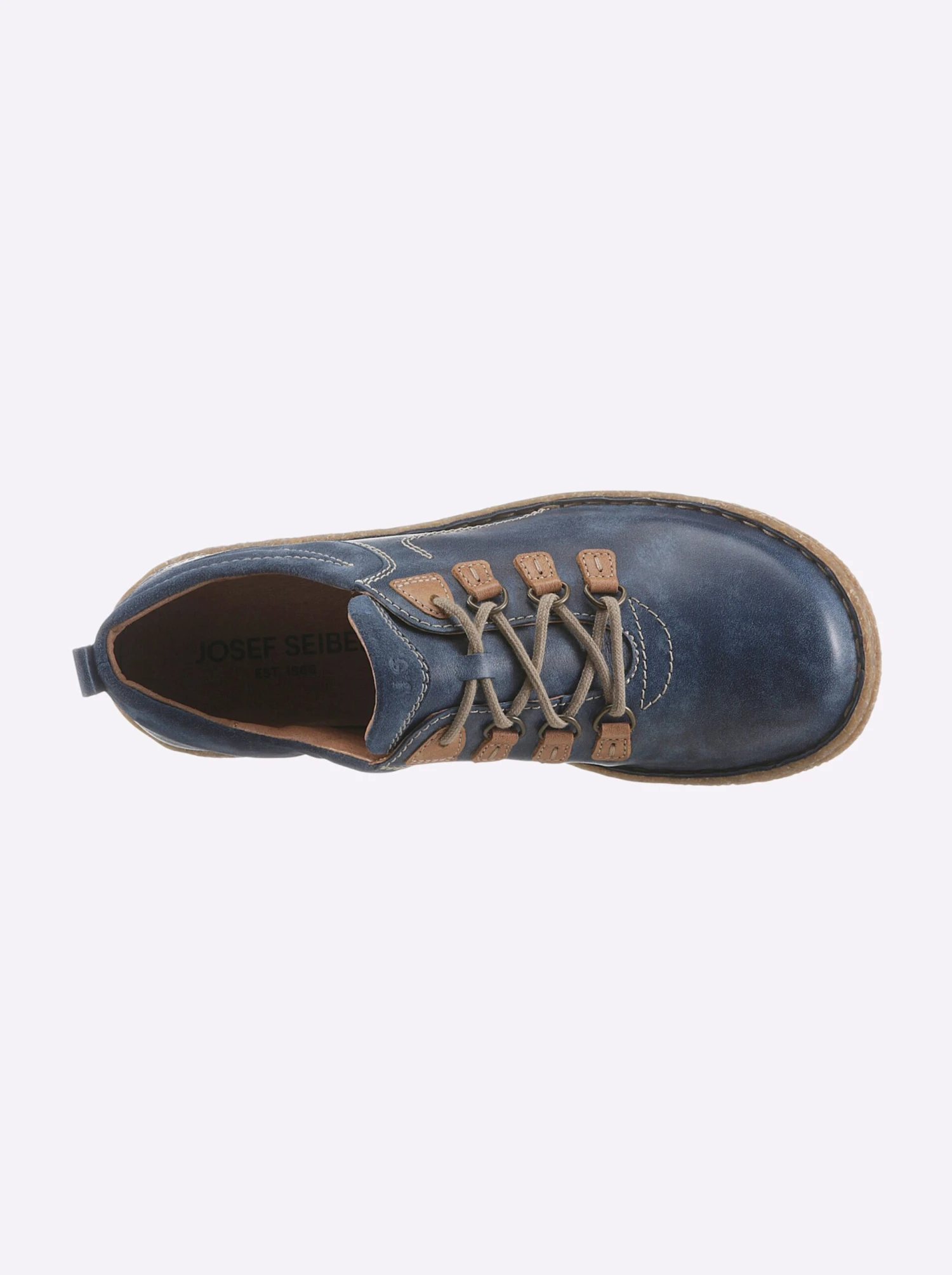 Josef Seibel Schnürschuh - Jeansblau – Bild 5