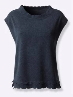 Pullunder - Dunkelblau-meliert