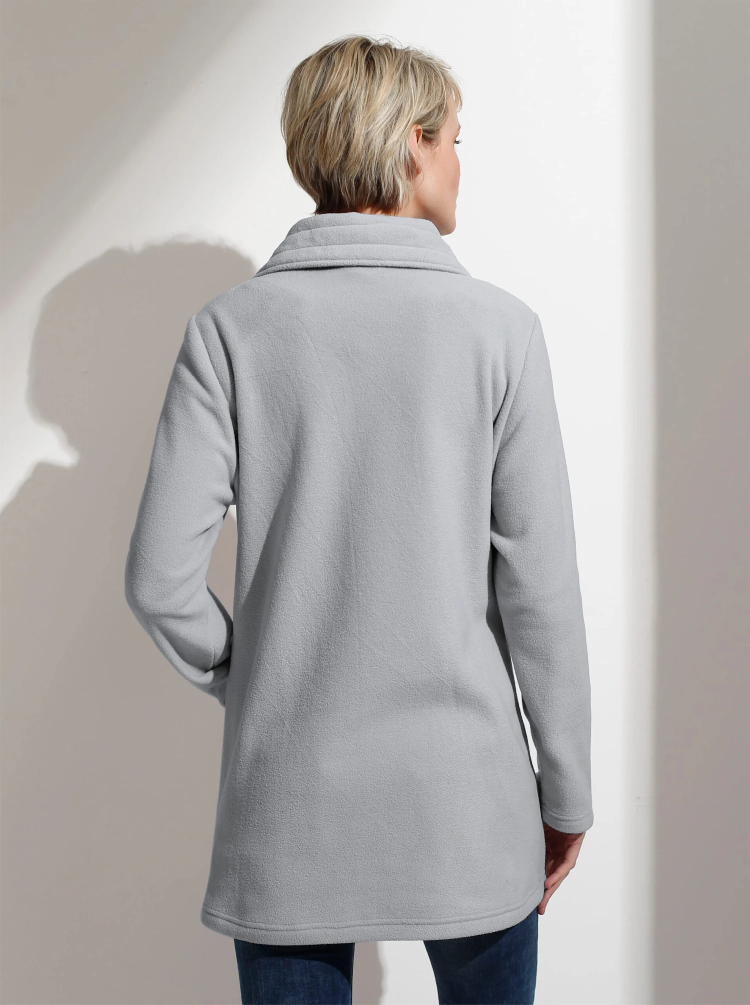 Fleecejacke - Grau – Bild 2