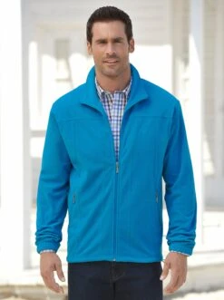 Fleece-Jacke - Türkis