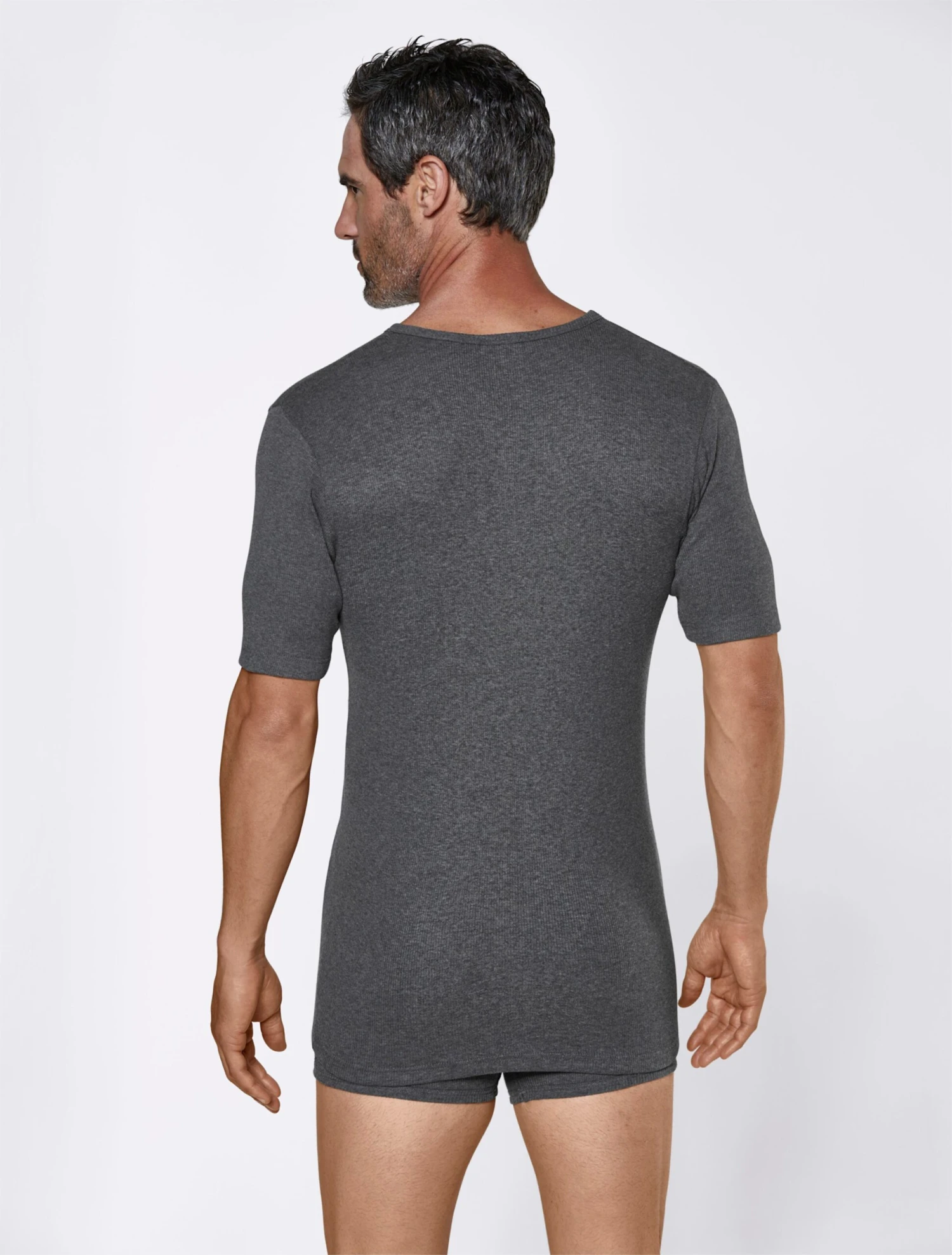 Shirt - Dunkelgrau-meliert – Bild 2