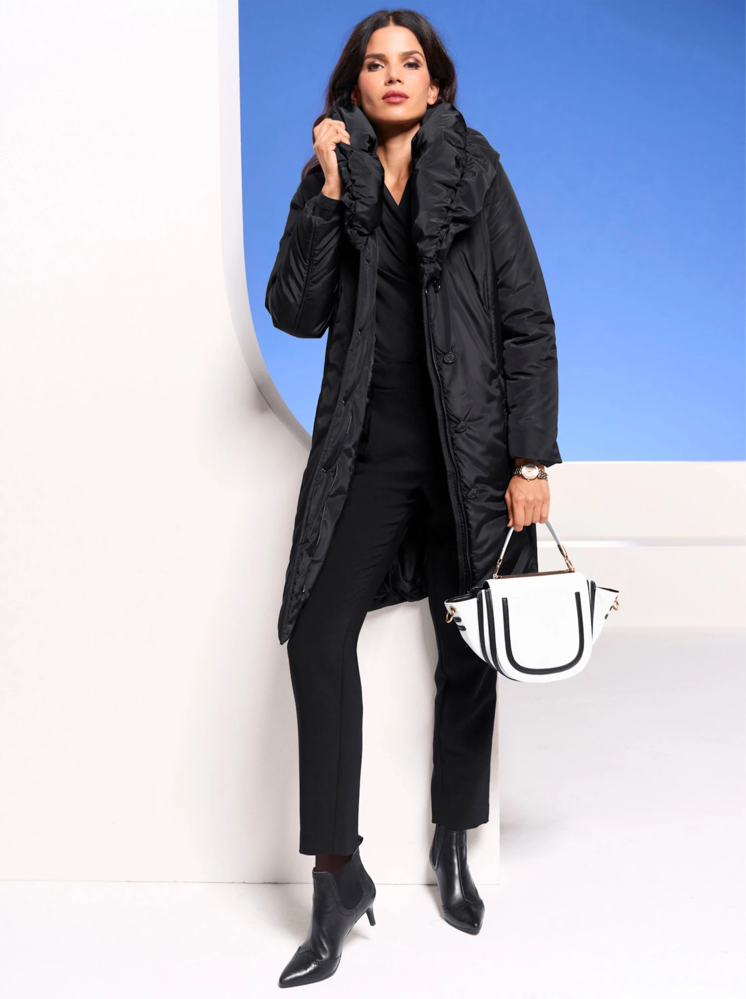 Heine Tasche - Weiß-schwarz – Bild 5