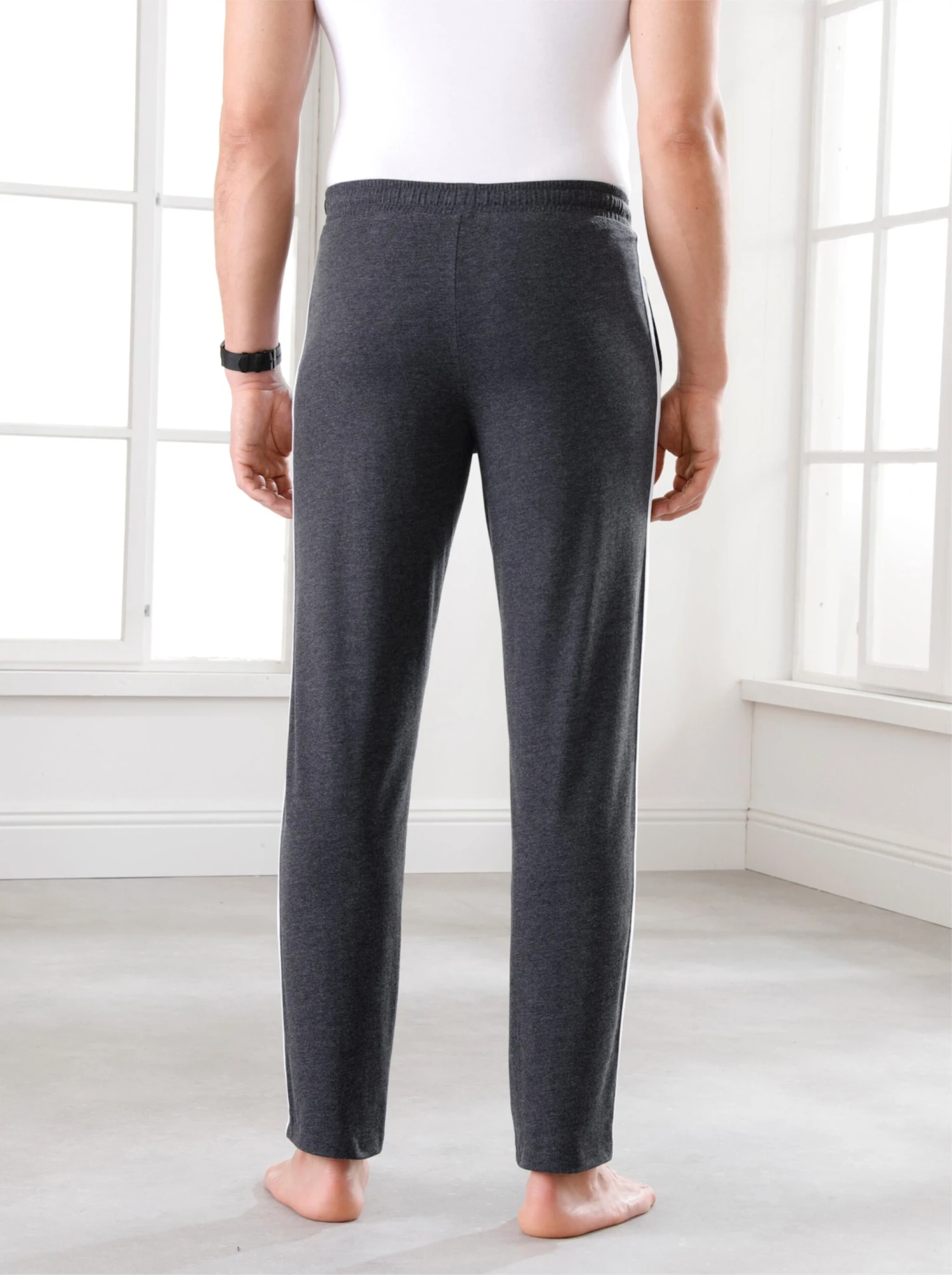 Freizeithose - Marine + Anthrazit-meliert – Bild 6