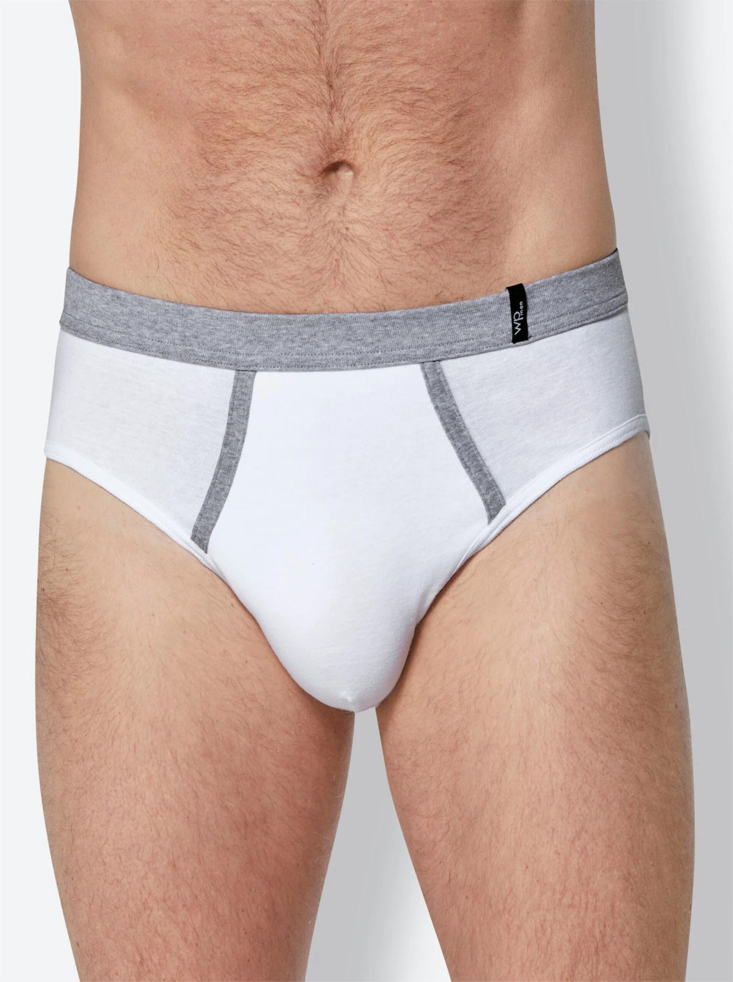 Slip - Weiß + Grau-meliert – Bild 2