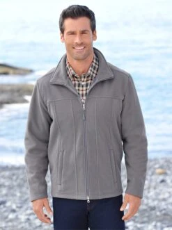 Fleece-Jacke - Grau