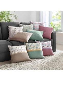 Kissenhülle - Beere-gemustert-uni