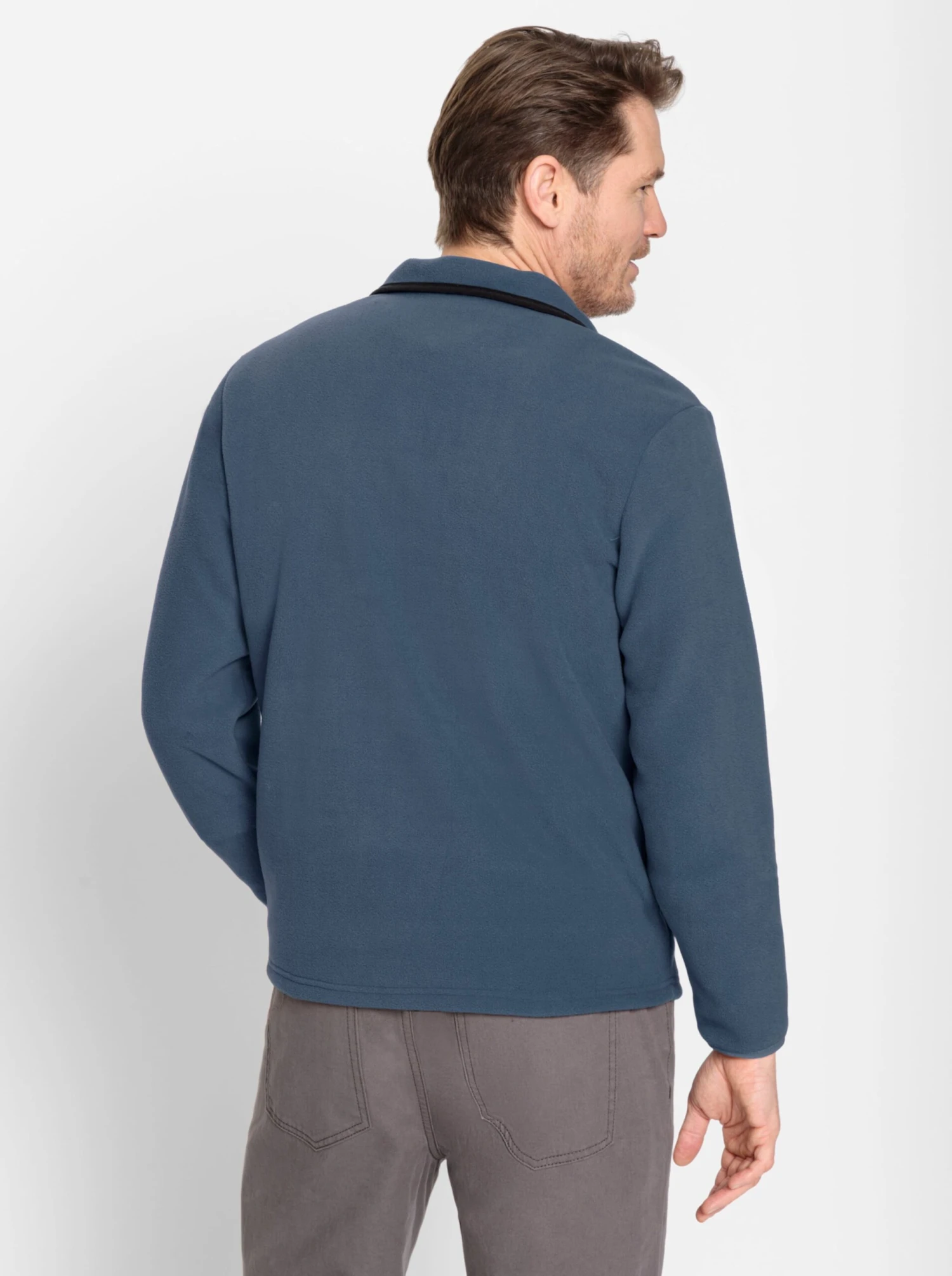 Fleece-Jacke - Rauchblau – Bild 3