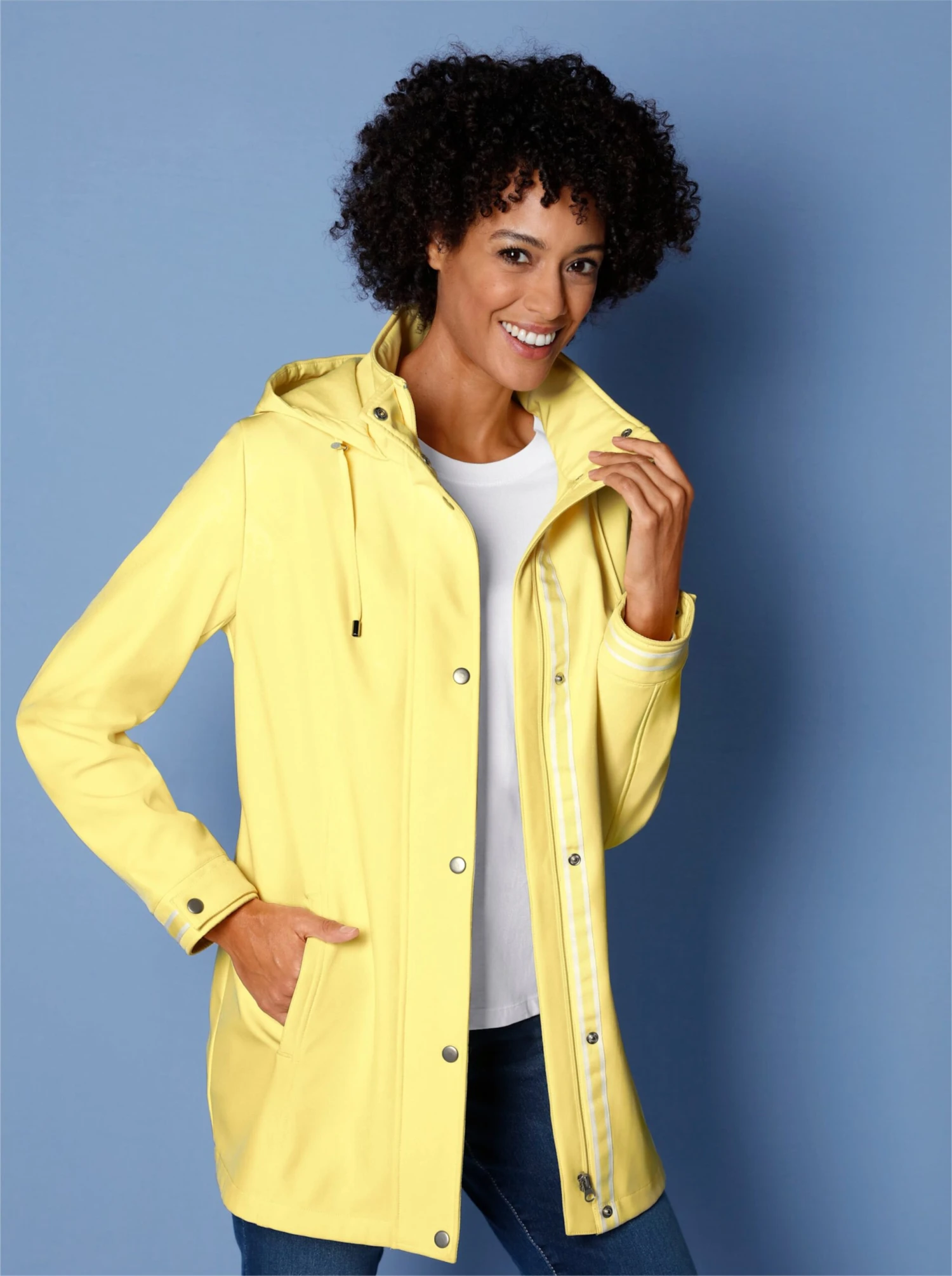 Softshell-Jacke - Zitrone