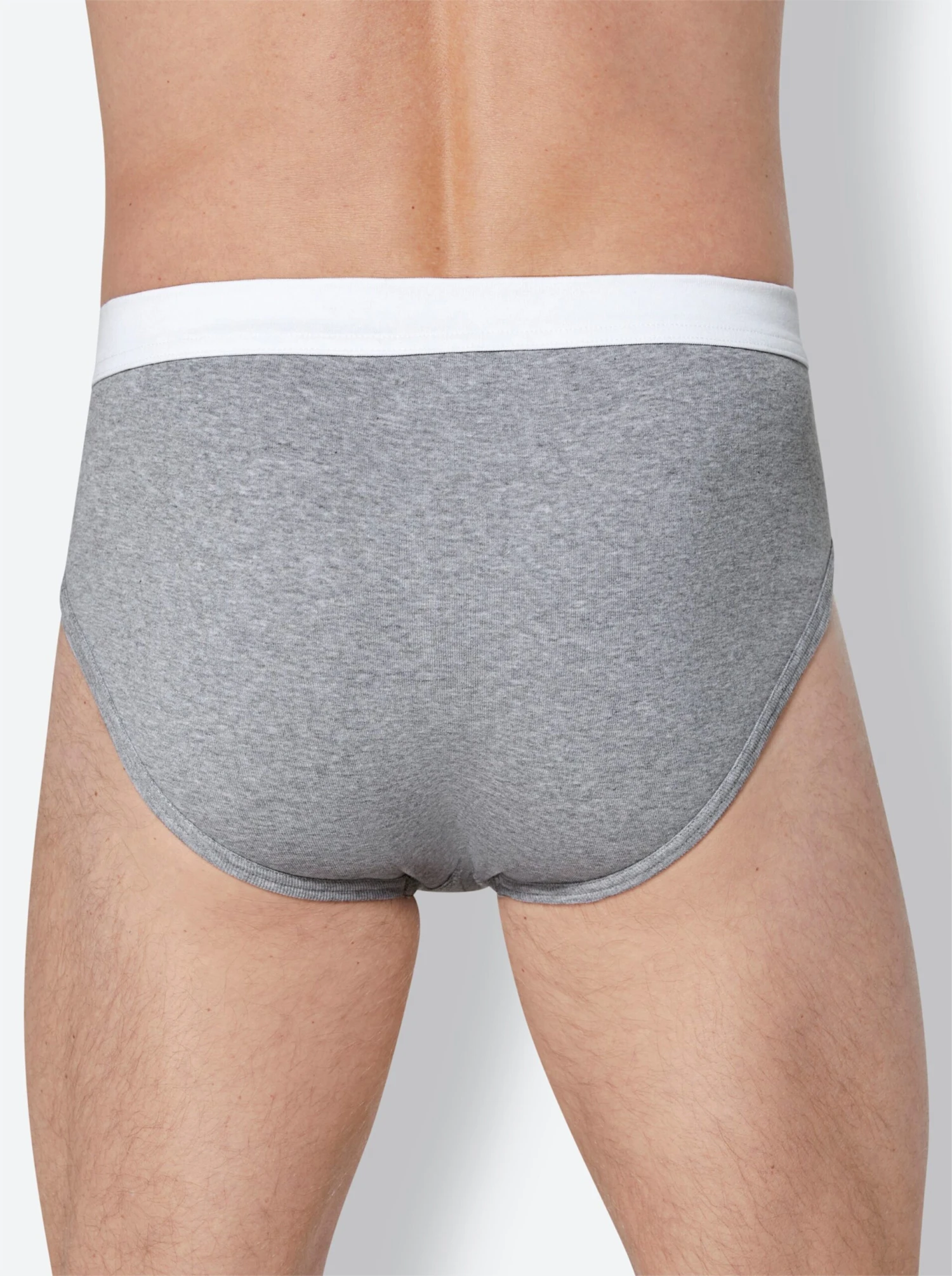 Slip - Weiß + Grau-meliert – Bild 3