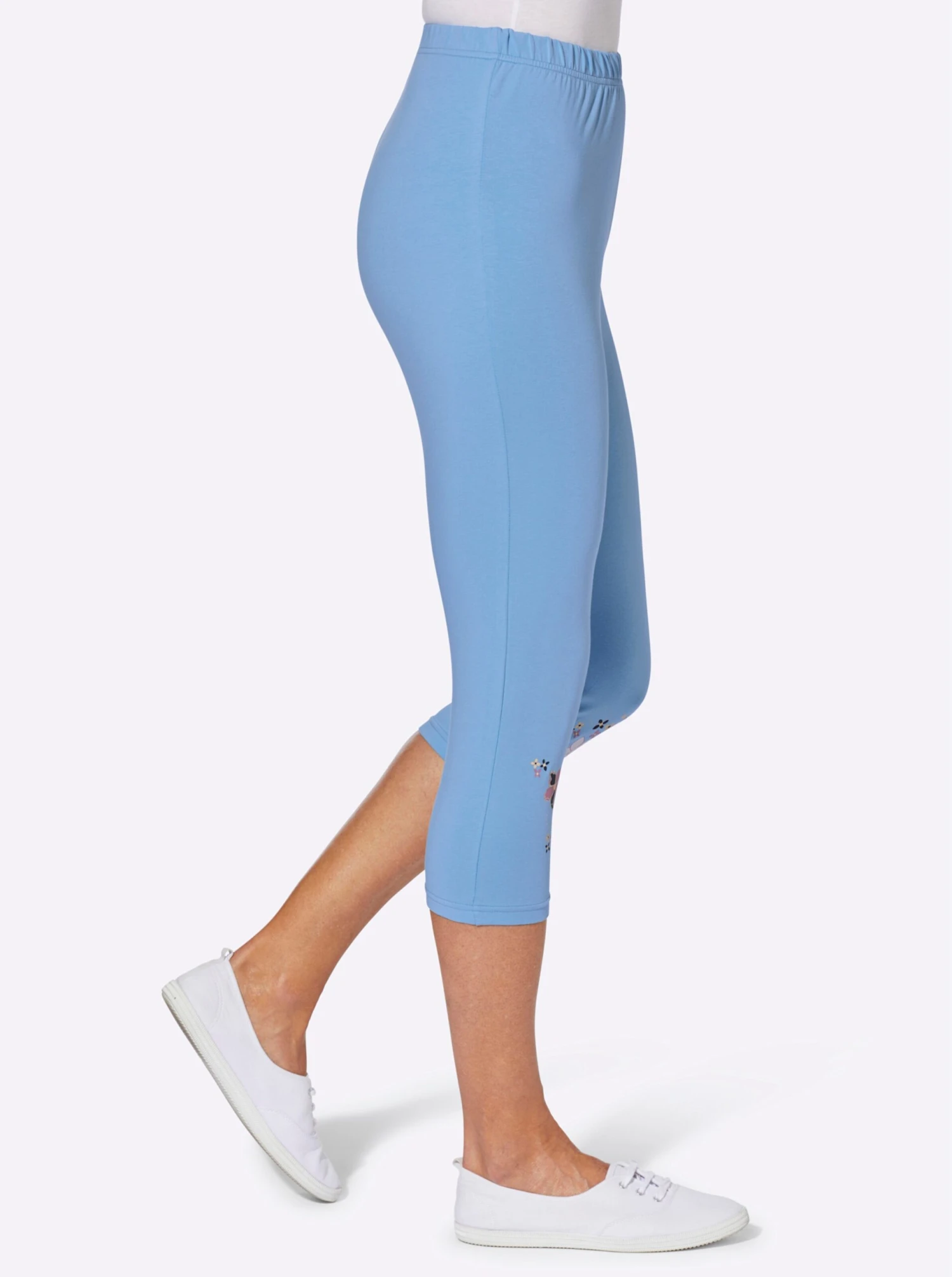 Caprileggings - Mittelblau – Bild 2