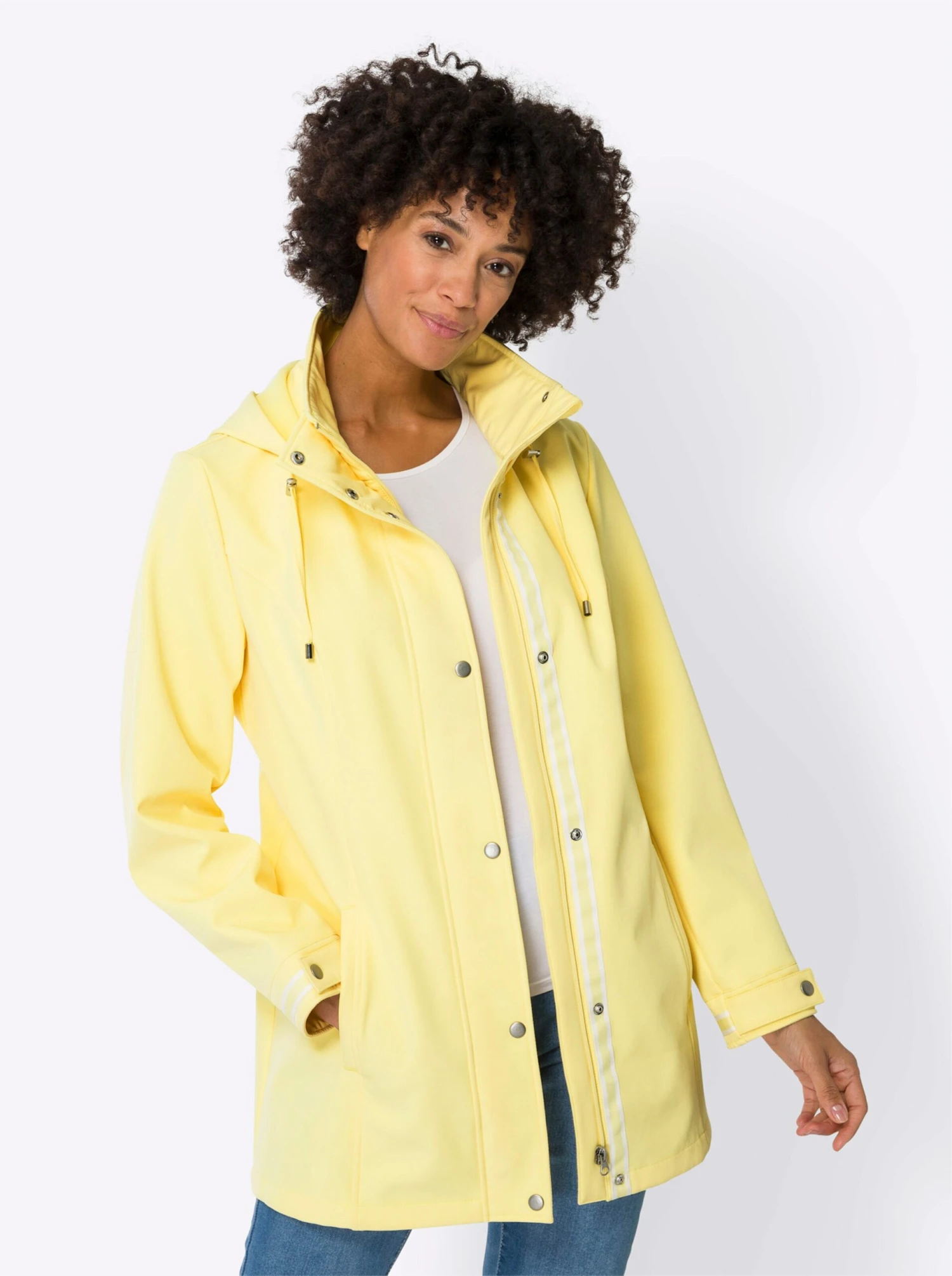 Softshell-Jacke - Zitrone – Bild 2