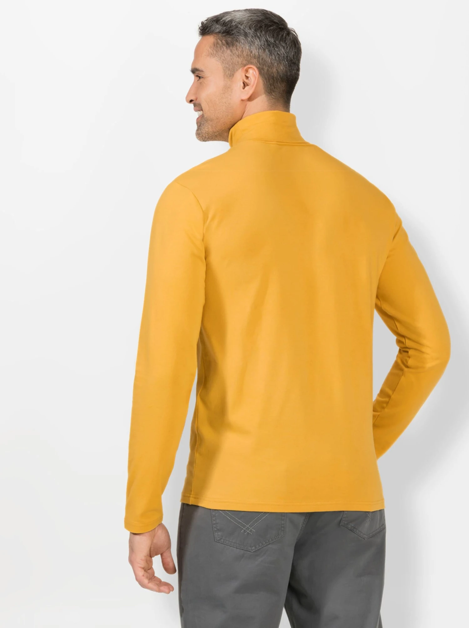 Rollkragen-Shirt - Ocker – Bild 2