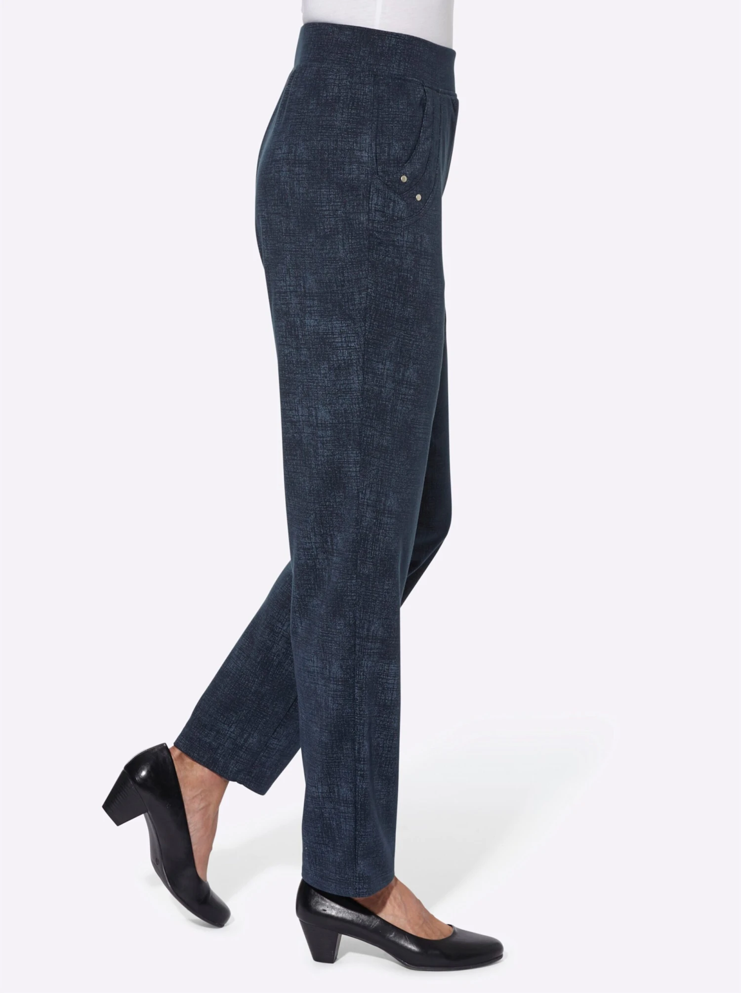 Jerseyhose - Taubenblau + Taubenblau-meliert – Bild 4