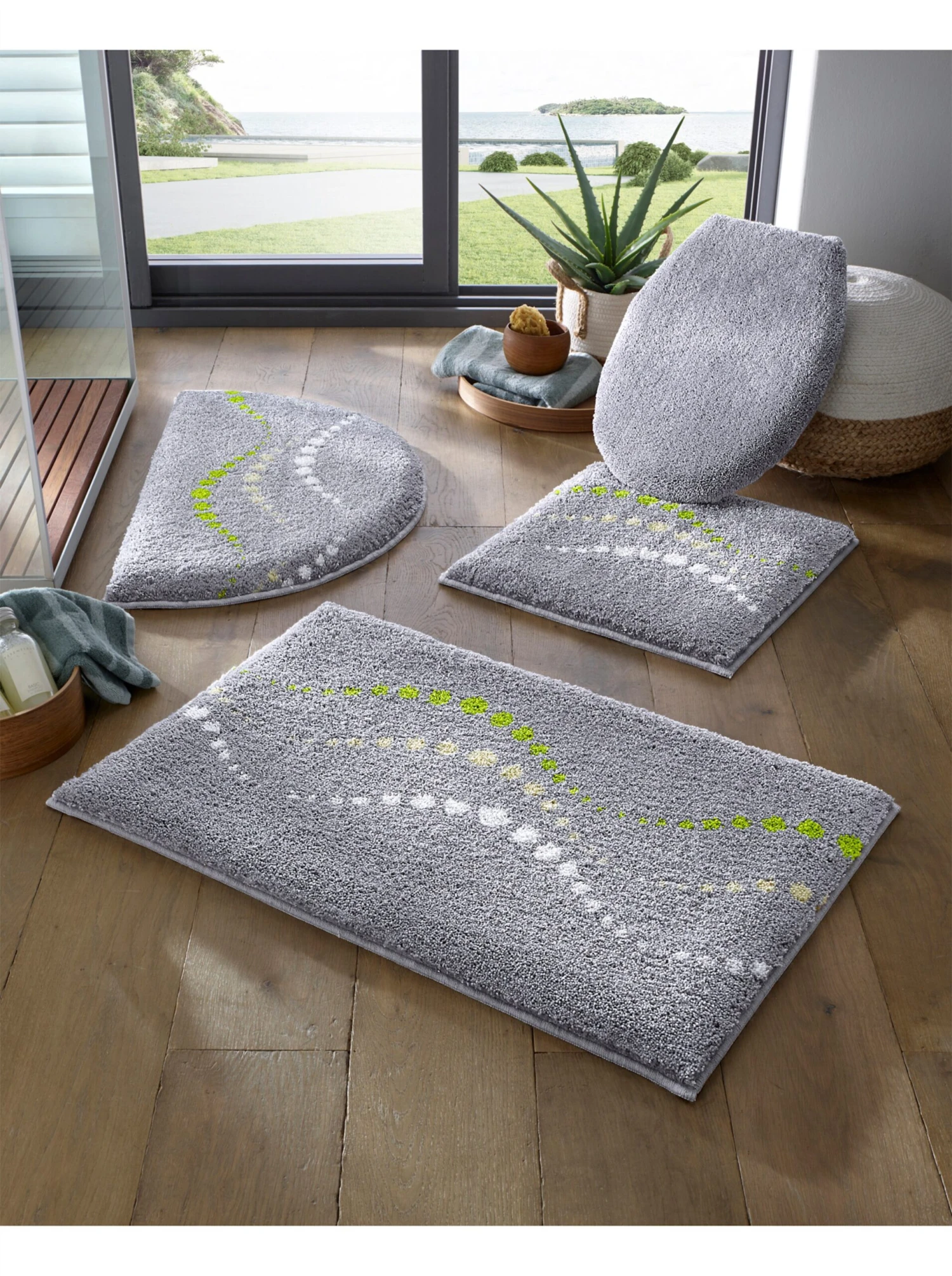 Badematte - Grau-eucalyptus