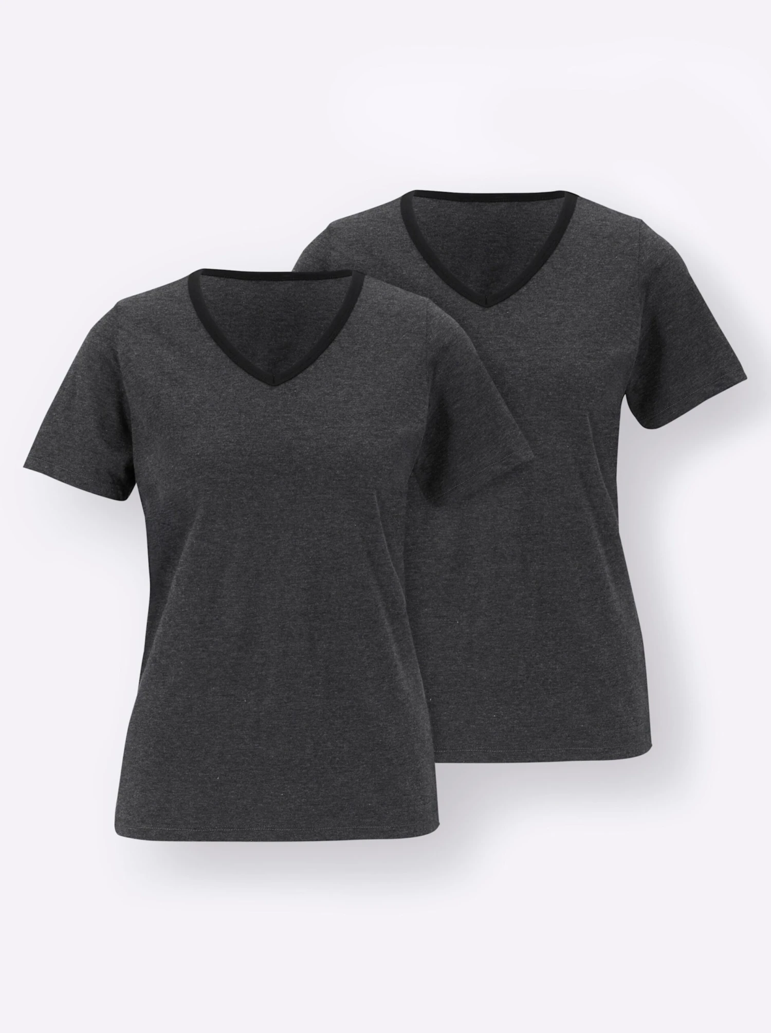 Shirt - Dunkelgrau-meliert – Bild 4