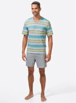 Shorty - Hellgrau-meliert