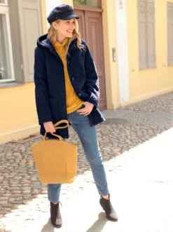 Boucléjacke - Marine