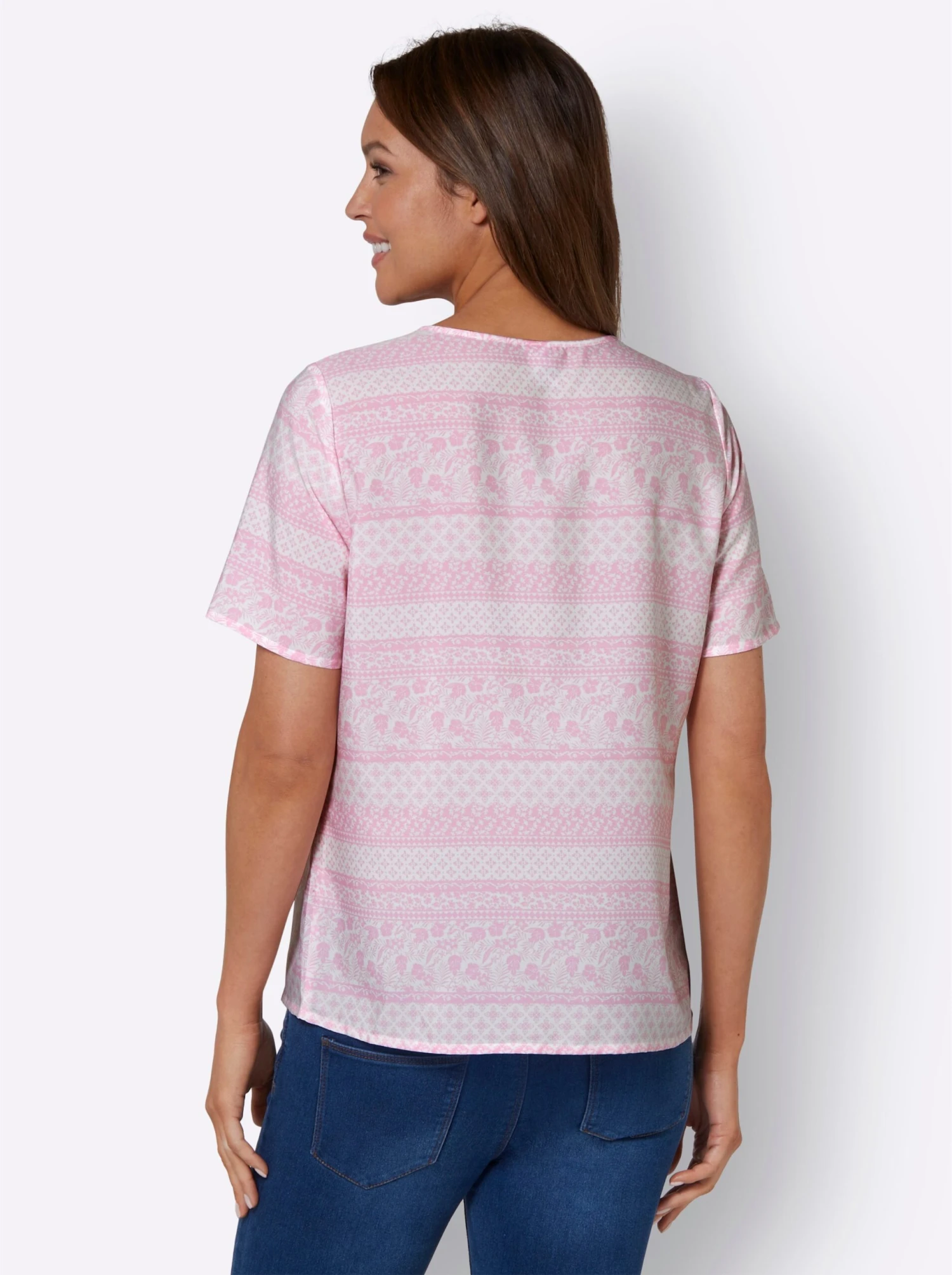 Tunika - Rosé-gemustert – Bild 2