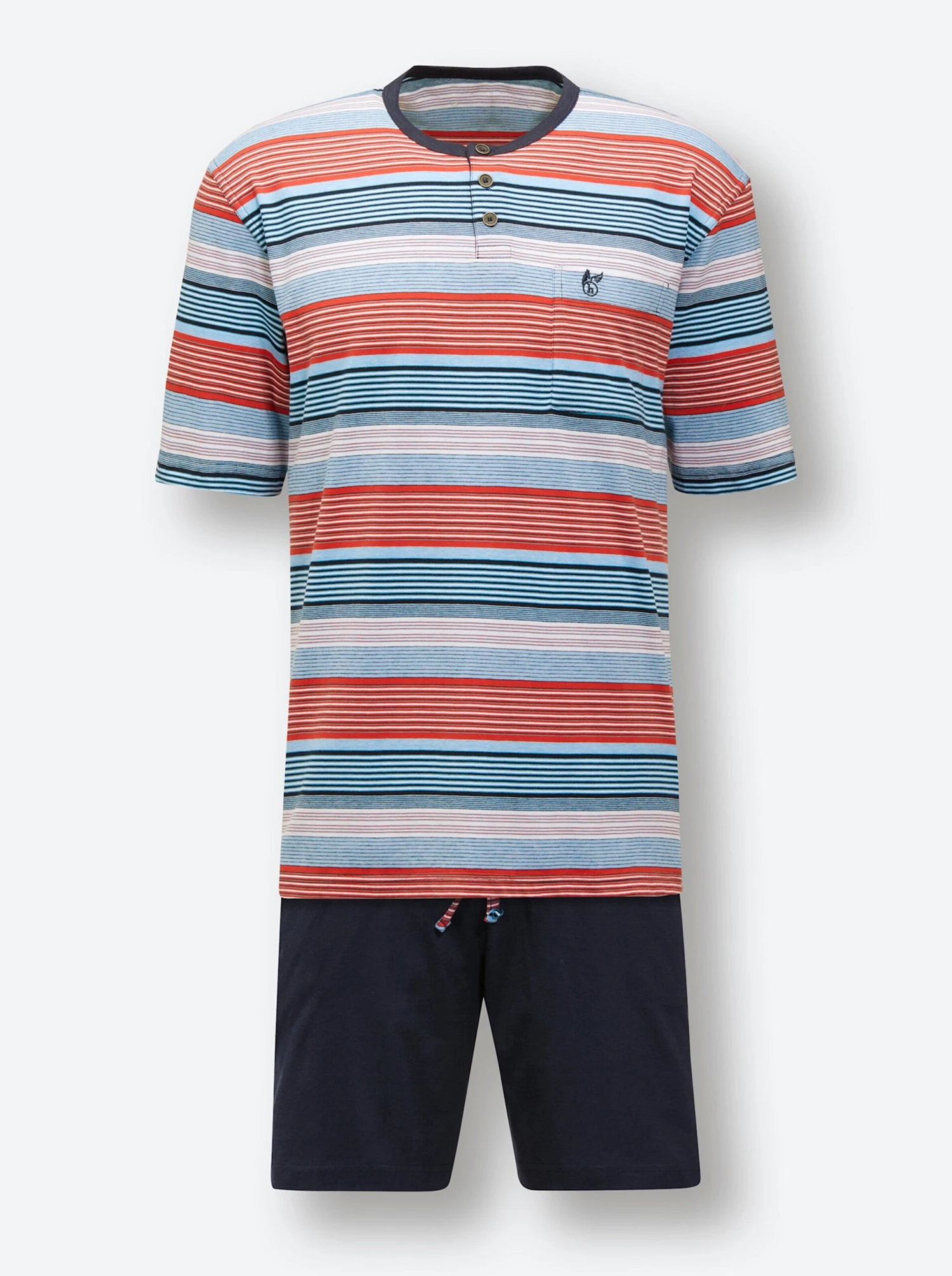 Shorty - Marine-rot-gestreift – Bild 6