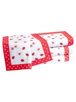 Küchenhandtuch - Weiß-rot