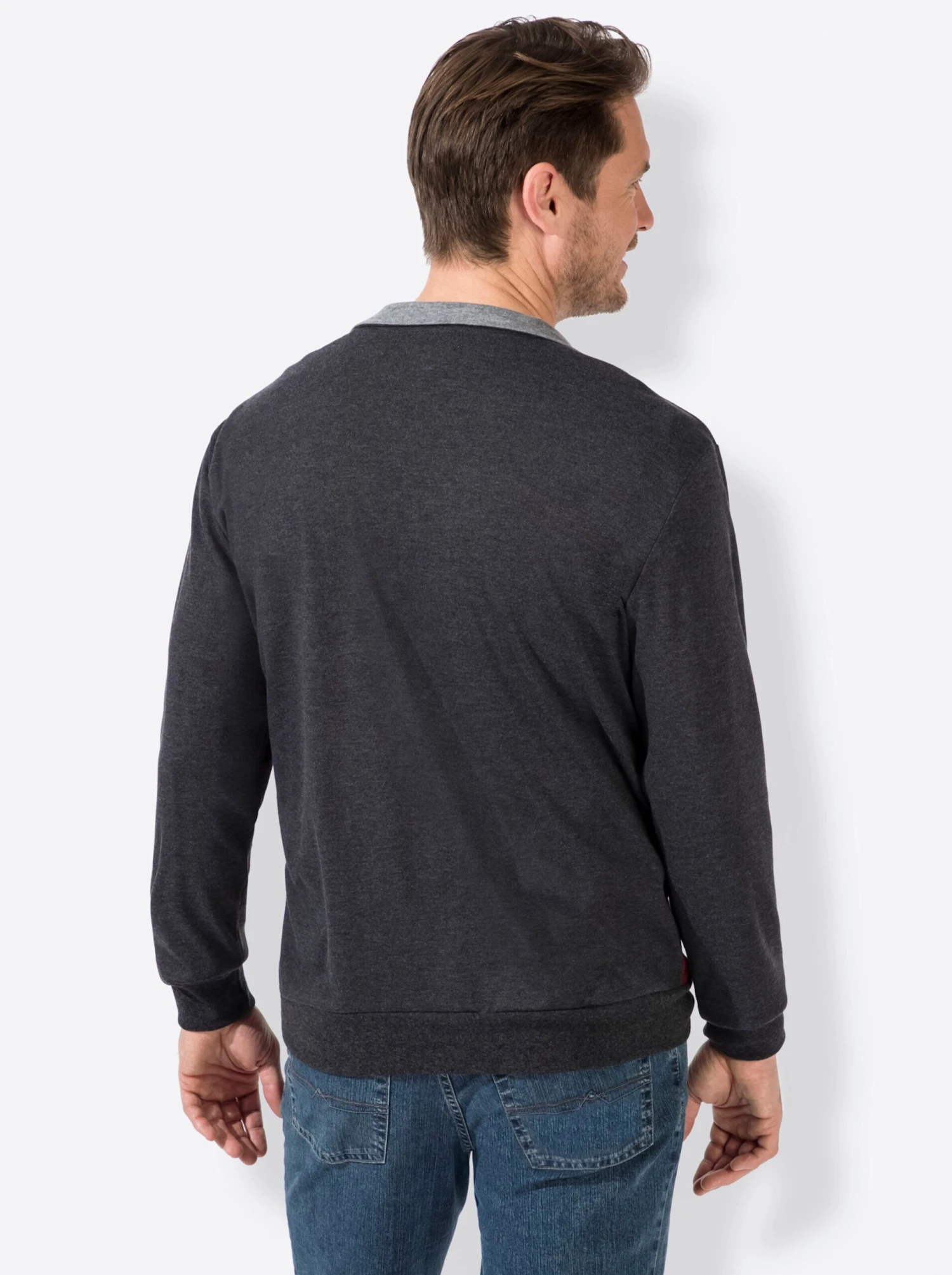 Sweatshirt - Rot-anthrazit – Bild 2