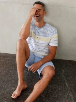 Shortys - Steingrau + Bleu