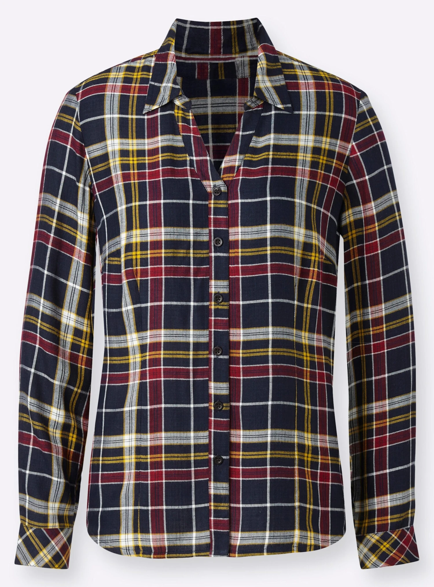 Karobluse - Marine-kirsche-kariert – Bild 4