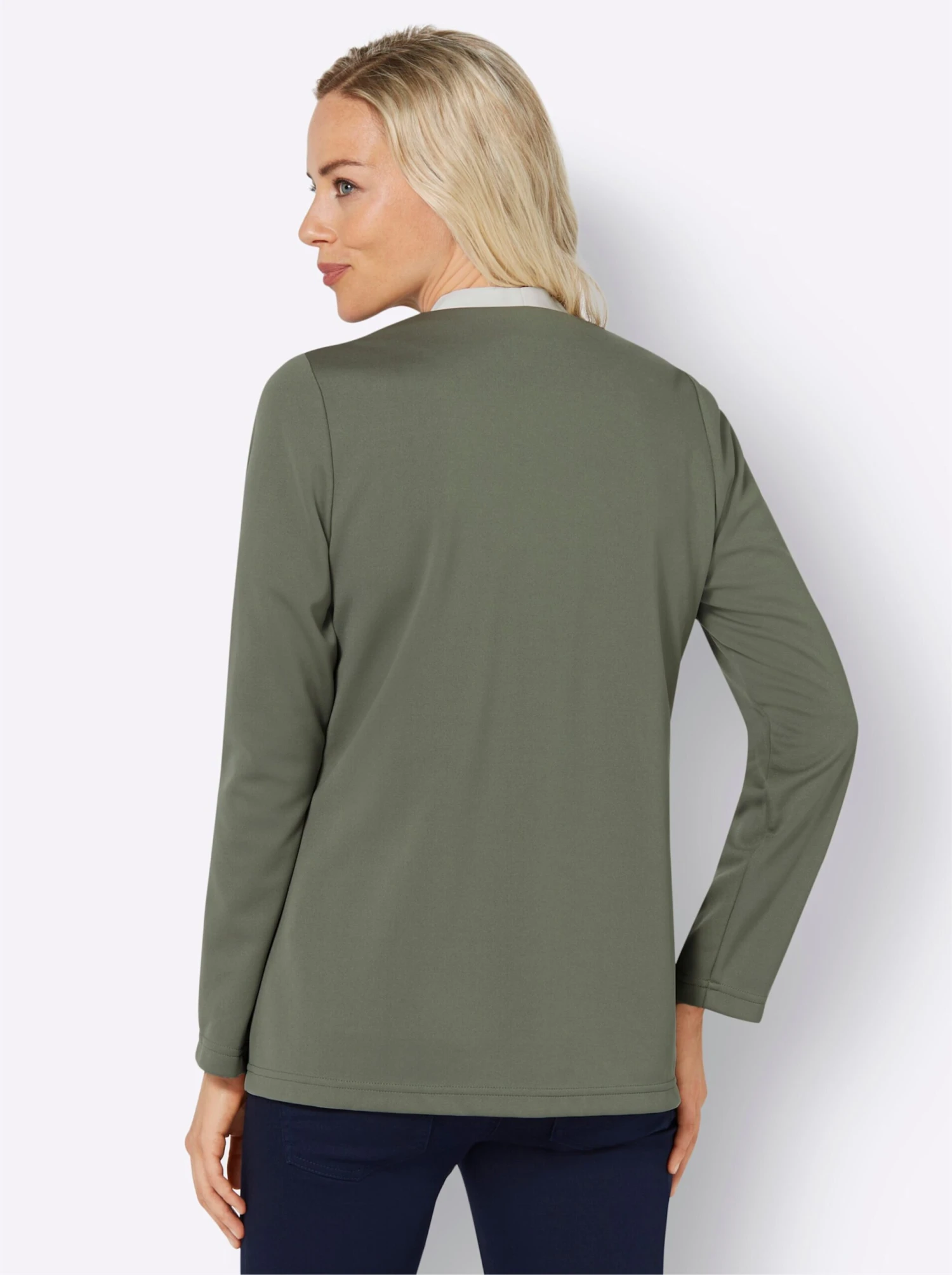 Jerseyblazer - Khaki – Bild 3