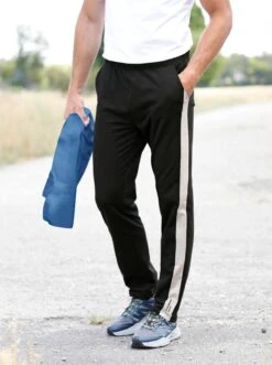 Freizeithose - Schwarz-grau-meliert