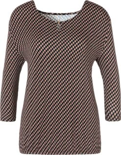 3/4-Arm-Shirt - Schwarz