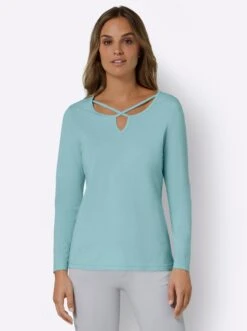 Langarm-Shirt - Mint