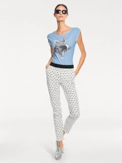 Heine Rundhals-Shirts - Hellblau