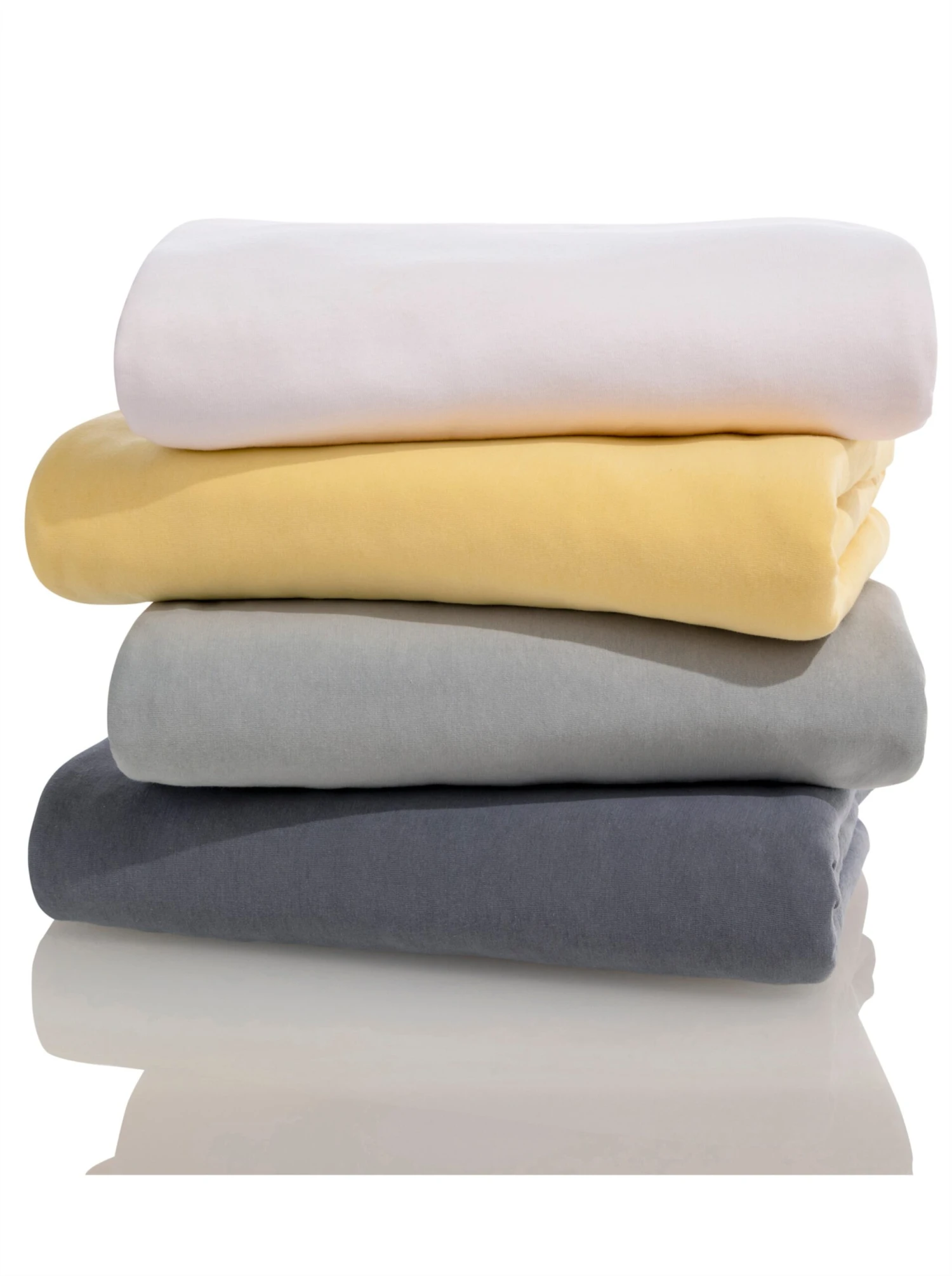 Spannbetttuch - Vanillegelb – Bild 3